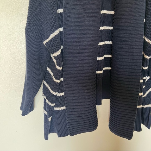 Athleta Peaceful Wrap StripeNavy Cardigan - Picture 5 of 7